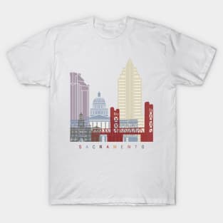 Sacramento skyline poster T-Shirt